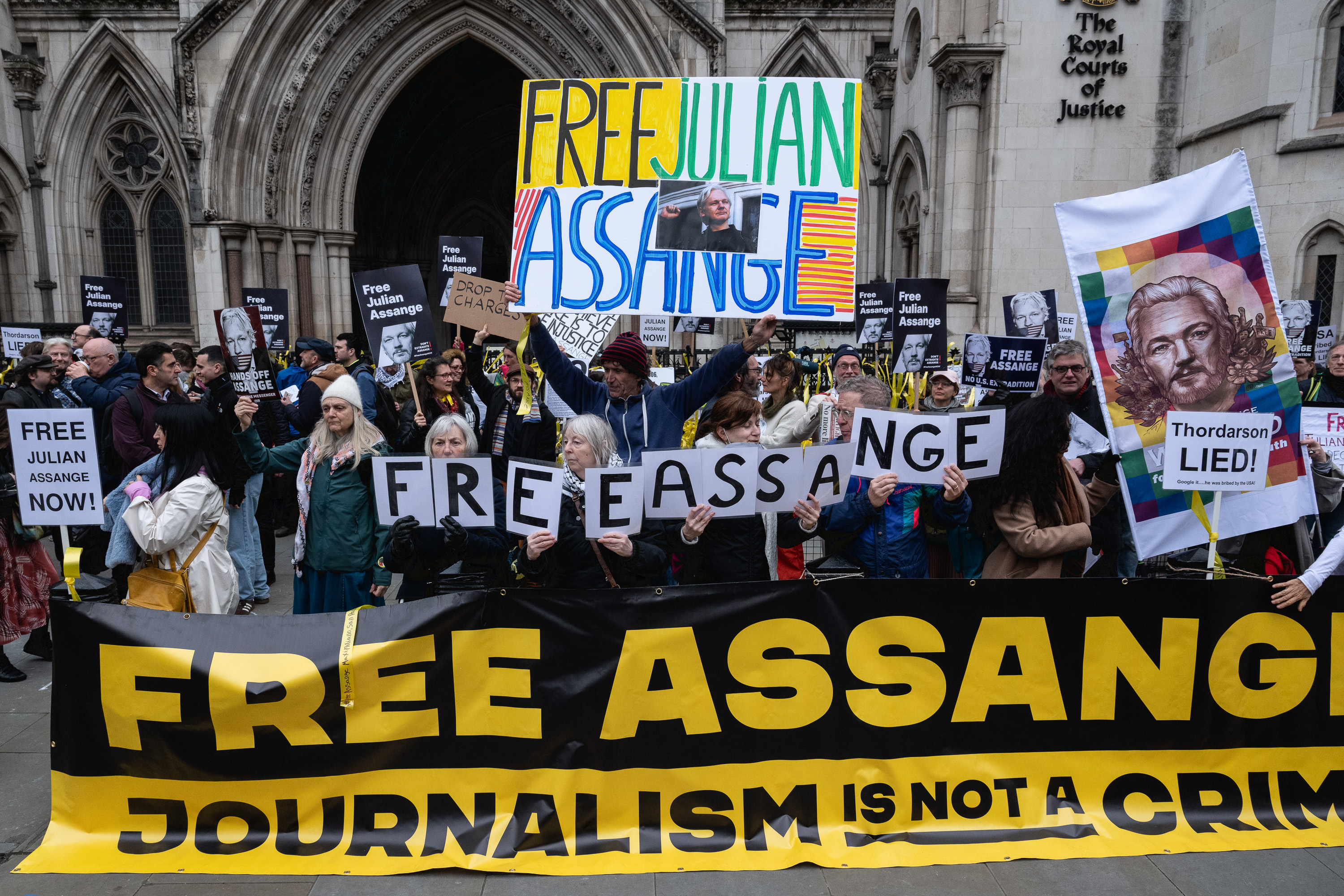 Assange Day X Day 1 Hearing Photos: February 20, 2024