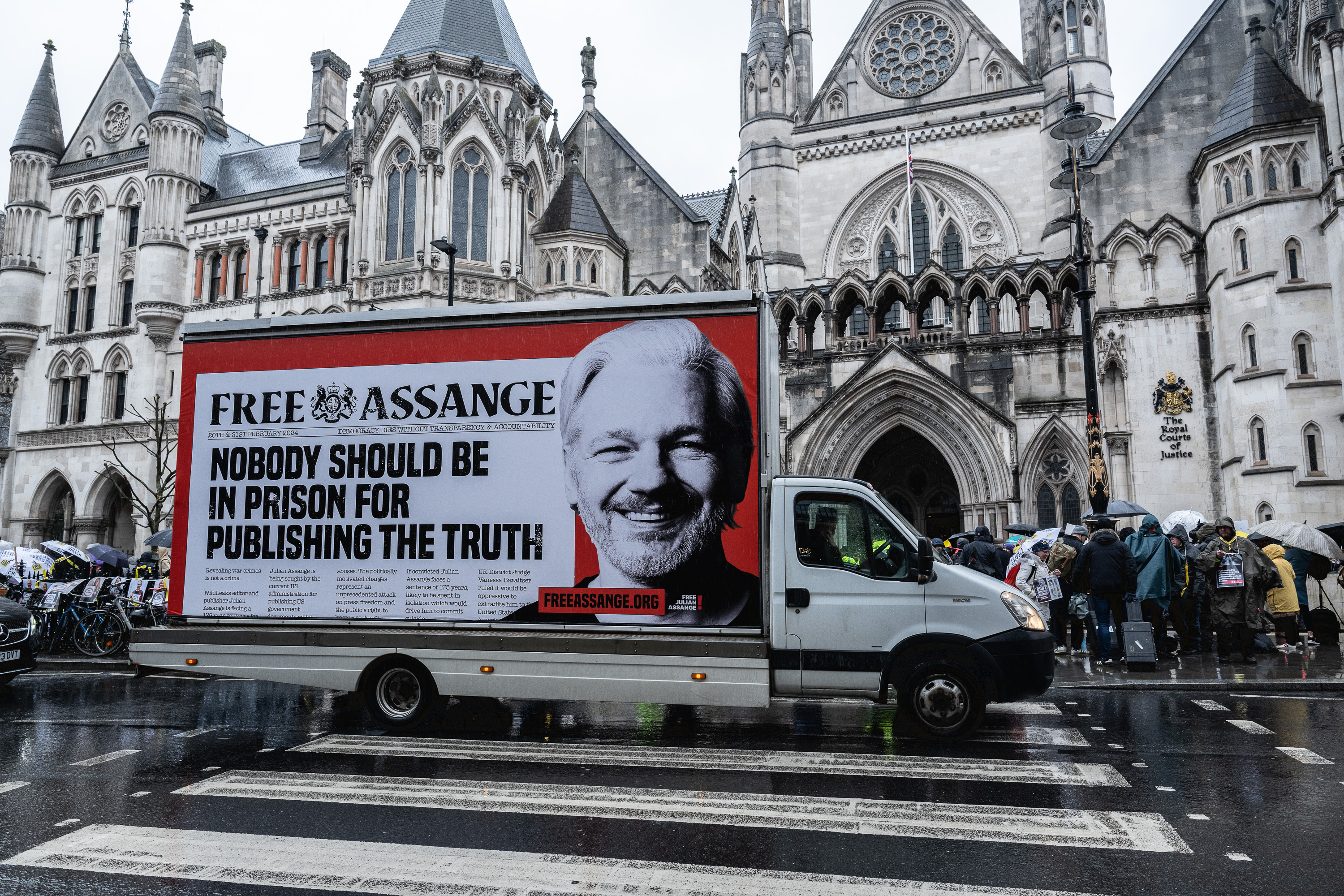 Assange Day X Day 2 Hearing Photos: February 21, 2024
